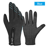 Cycling Gloves Winter Warm Windproof Outdoor Sports Gloves Touch Screen Bicycle MTB Road Bike Full Finger Gloves Anti-Slip