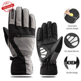 Cycling Gloves Outdoor Sports Gloves Waterproof Winter Warm Thermal Thicken Long Finger MTB Bike Bicycle Gloves Men Women