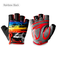 Children Cycling Gloves Outdoor Sports Half Finger Gloves Summer Breathable Shockproof Kids Bicycle  Bike Gloves For Boy Girls