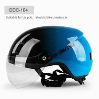 Cycling Bicycle Helmet with Goggles MTB Road Bike Motorcycle Sports Helmet Men Women EPS Ultralight Integrally-molded Helmet