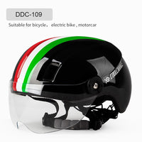 Cycling Bicycle Helmet with Goggles MTB Road Bike Motorcycle Sports Helmet Men Women EPS Ultralight Integrally-molded Helmet