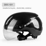 Cycling Bicycle Helmet with Goggles MTB Road Bike Motorcycle Sports Helmet Men Women EPS Ultralight Integrally-molded Helmet