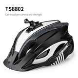 Bicycle Cycling Helmet with Visor Taillight Camera Headlight Holder Bracket MTB Road Bike Helmet