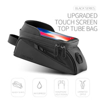 Cycling Bicycle Front Frame Bag MTB Road Bike Top Tube Bag 6.5 inch Phone Bag Case Touch Screen Waterproof