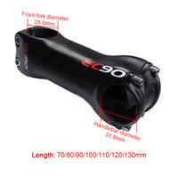 EC90 Full Carbon Fiber Bicycle Bike Stem MTB Mountain Road Bike Handlebar Stem 60/70/80/90/100/110/120mm  ±6°/17°