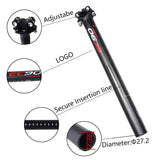 Full Carbon Fiber Bicycle Seatpost MTB Road Mountain Bike Seat Post Seat Tube 27.2/30.8/31.6*350/400mm