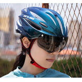 Cycling Bicycle Helmet MTB Road Bike Helmet with Magnetic Goggles Lens & Sunvisor Ultralight