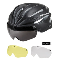 Cycling Bicycle Helmet MTB Road Bike Helmet with Magnetic Goggles Lens & Sunvisor Ultralight