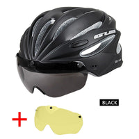 Cycling Bicycle Helmet MTB Road Bike Helmet with Magnetic Goggles Lens & Sunvisor Ultralight