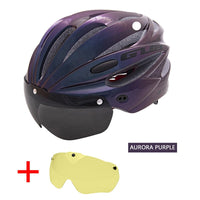 Cycling Bicycle Helmet MTB Road Bike Helmet with Magnetic Goggles Lens & Sunvisor Ultralight