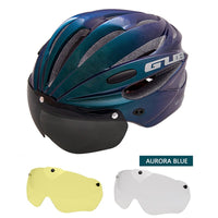 Cycling Bicycle Helmet MTB Road Bike Helmet with Magnetic Goggles Lens & Sunvisor Ultralight