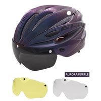 Cycling Bicycle Helmet MTB Road Bike Helmet with Magnetic Goggles Lens & Sunvisor Ultralight