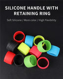 2pcs Silicone Bicycle Handlebar Tape Fixed Ring Road Bike Plugs Anti-Skip Rubber Waterproof