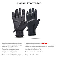 Winter Cycling Gloves Outdoor Sports Bicycle Glove Touch Screen  MTB Road Bikes Skiing Glove Full Finger