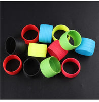 2pcs Silicone Bicycle Handlebar Tape Fixed Ring Road Bike Plugs Anti-Skip Rubber Waterproof