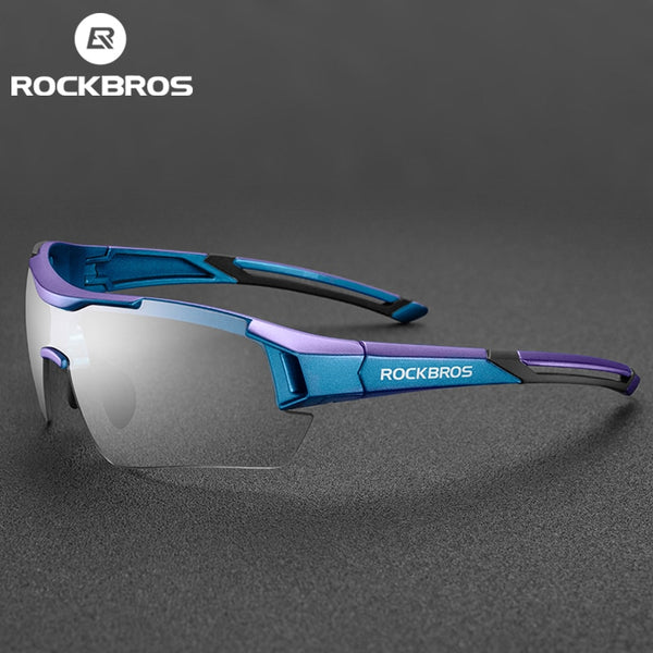 ROCKBROS Photochromic UV400 Cycling Glasses Outdoor Sports Sunglasses Men Women MTB Bicycle Bike Eyewear