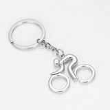 Men Chrome Cycling Road Bike Keychain Keyring Bicycle Key Ring Key Chain Pendant Sporty Creative