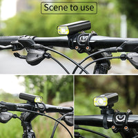 Bicycle Front Light Bike Headlight USB Rechargeable LED Handlebar Flashlight Torch MTB Road Bike Accessories