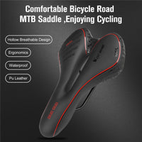 GEL Bicycle Saddle Cycling MTB Road Bike Saddle Seat Cushion Soft Sponge PU Anti-skid Shock Absorbing