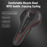 GEL Bicycle Saddle Cycling MTB Road Bike Saddle Seat Cushion Soft Sponge PU Anti-skid Shock Absorbing