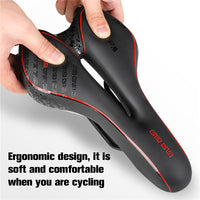 GEL Bicycle Saddle Cycling MTB Road Bike Saddle Seat Cushion Soft Sponge PU Anti-skid Shock Absorbing