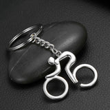 Men Chrome Cycling Road Bike Keychain Keyring Bicycle Key Ring Key Chain Pendant Sporty Creative