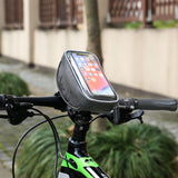 6 inch Waterproof Bicycle Front Handlebar Bag Cell Mobil Phone Bag Cycling MTB Road Bike Top Tube Frame Bag Touch Screen Pouch