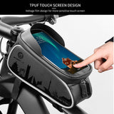 Bicycle Bags Bike Touch Screen Phone Bag Cycling MTB Road Bike Front Top Tube Bags 6.0 Inch Rainproof