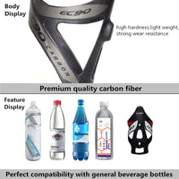 Full 3K Carbon Fiber Cycling Bicycle Bottle Holder Road Mountain Bike Water Drink Bottles Cage Holder Super Light