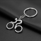 Men Chrome Cycling Road Bike Keychain Keyring Bicycle Key Ring Key Chain Pendant Sporty Creative