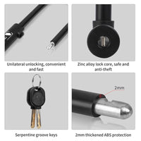 Cycling Bicycle U Shape Lock MTB Road Bike Cable Lock w/ 2 Keys Bracket Motorcycle Scooter E-Bike Lock Anti-theft Safety