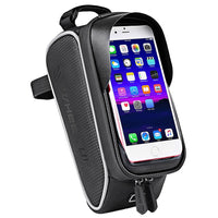 Waterproof Bicycle Front Frame Bag Cycling MTB Road Bike Top Tube Bag Touch Screen 6 inch Phone Bag Holder Pouch