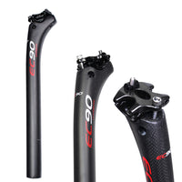 Full Carbon Fiber Bicycle Seatpost MTB Road Mountain Bike Seat Post Seat Tube 25.4/27.2/30.8/31.6*350/400mm