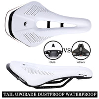 Comfortable Bicycle Saddle Mountaibn Road Bike Seat Cushion Pad Wear-resistant PU Leather Hollow