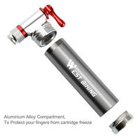 Portable Aluminum Alloy Bicycle Pump Air CO2 Quick Inflator Cycling MTB Road Bike Pump Schrader Presta Valve Mini Bike Pump Ultralight