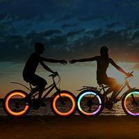 Waterproof LED Bicycle Wheel Spoke Light MTB Road City Bike E-Bike Motorcycle Light Safety Warning Light with Battery