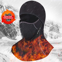 Winter Warm Cycling Skiing Cap Mask Fleece Thermal Outdoor Sports Skating Hat Headwear Face Covering