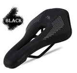 Comfortable Bicycle Saddle Mountaibn Road Bike Seat Cushion Pad Wear-resistant PU Leather Hollow