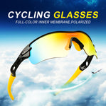 Polarized Cycling Glasses Bike Goggles Outdoor Sports Bicycle Sunglasses With 5 Lens Myopia Frame