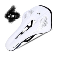 Comfortable Bicycle Saddle Mountaibn Road Bike Seat Cushion Pad Wear-resistant PU Leather Hollow