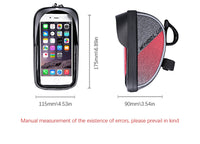 Bicycle Bag 6.0inch Touch Screen Cell Phone Mobil Phone Bag Cycling Top Tube Handlebar Bag Pouch Waterproof