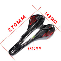 100% Full Carbon Fiber + Leather Bicycle Saddle Road Mountain Bike MTB Saddle Seat Bike Parts