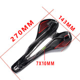 100% Full Carbon Fiber + Leather Bicycle Saddle Road Mountain Bike MTB Saddle Seat Bike Parts