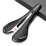 100% Full Carbon Fiber + Leather Bicycle Saddle Road Mountain Bike MTB Saddle Seat Bike Parts