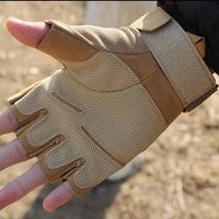 Army Military Fingerless Tactical Gloves Fitness Gym Men Women Antiskid Anti-Slip Cycling Half Finger Gloves