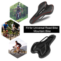 GEL Bicycle Saddle Cycling MTB Road Bike Saddle Seat Cushion Soft Sponge PU Anti-skid Shock Absorbing