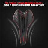 GEL Bicycle Saddle Cycling MTB Road Bike Saddle Seat Cushion Soft Sponge PU Anti-skid Shock Absorbing