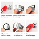 Bike Bell 120db Electronic Bicycle Horn Bell MTB Waterproof Portable Silicone Bells Mountain Bike Equipment Bike Accessories