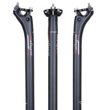 Full Carbon Fiber Bicycle Seatpost MTB Road Bike Seat Post Tube 25.4/27.2/30.8/31.6-350/400mm 3K/UD