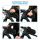 Bicycle Bags Bike Touch Screen Phone Bag Cycling MTB Road Bike Front Top Tube Bags 6.0 Inch Rainproof